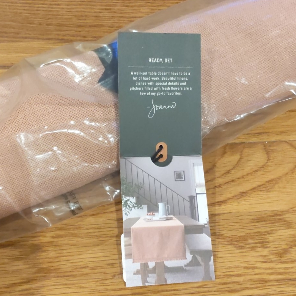 Joanna Gaines Hearth & Hand Magnolia TABLE RUNNER NEW ROSE